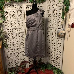 ALFRED ANGELO PLUS FORMAL SILVER GRAY SHORT SLEEVELESS NICE DRESS